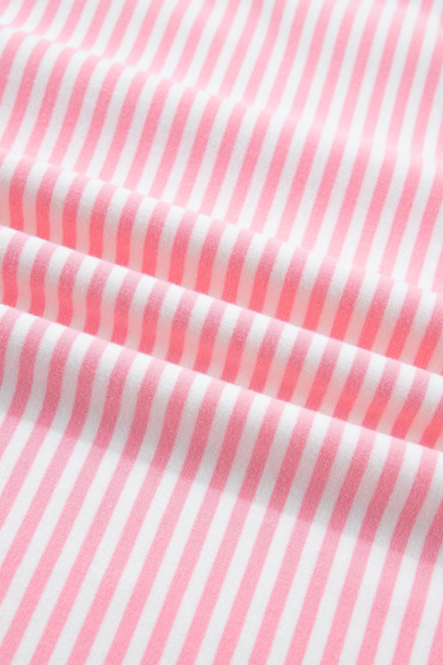 Stripe Contrast Mock Neck Tee & Shorts Set