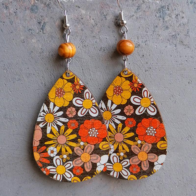 Teardrop Drop Earrings Style A One Size