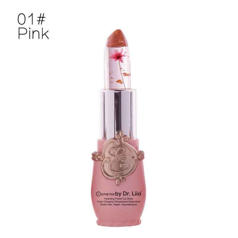 Lip Gloss - Hydrating Lip Butter, Lip Balm pink flower #1