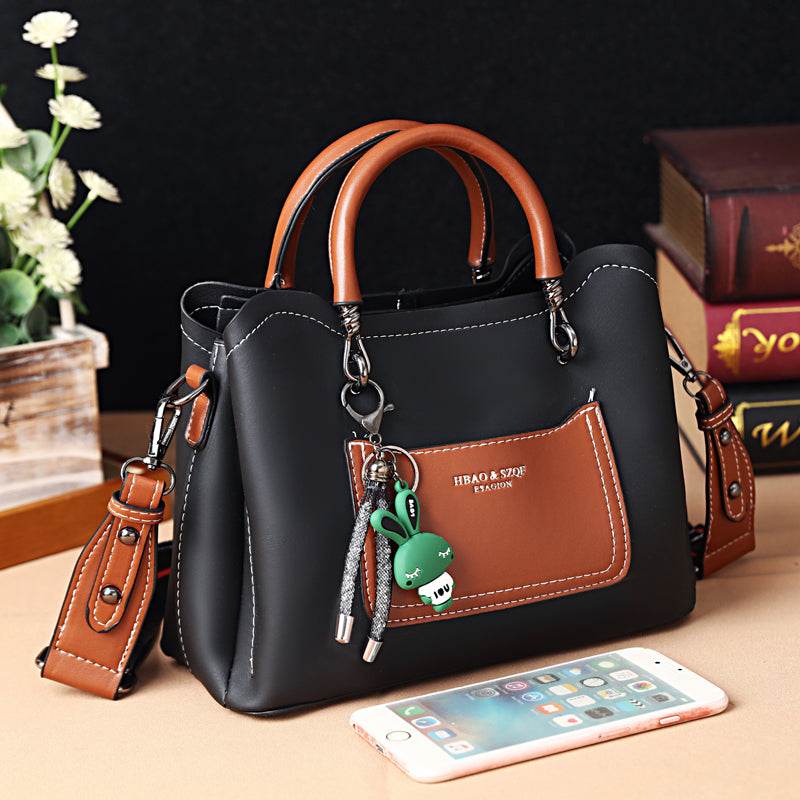 New Fashionable Portable Large Capacity Women Bag - PU Messenger Crossbody Shoulder Bag