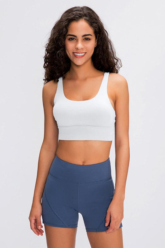 Millennia Double X Sports Bra - Basic Colors White
