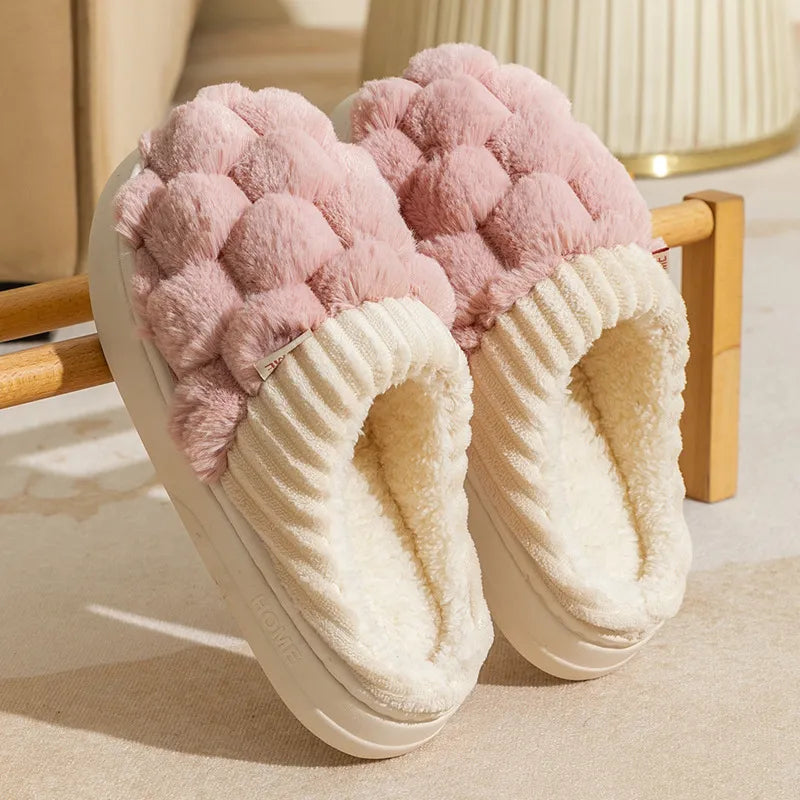 Round Toe Flats Slippers Pink