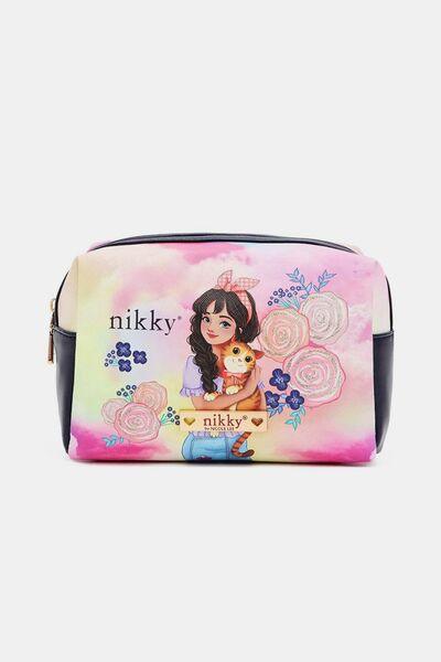 Nicole Lee USA Printed Extra Large Cosmetic Pouch Lovely Clara One Size