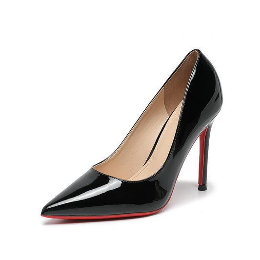 Point Toe Stiletto Pumps Black