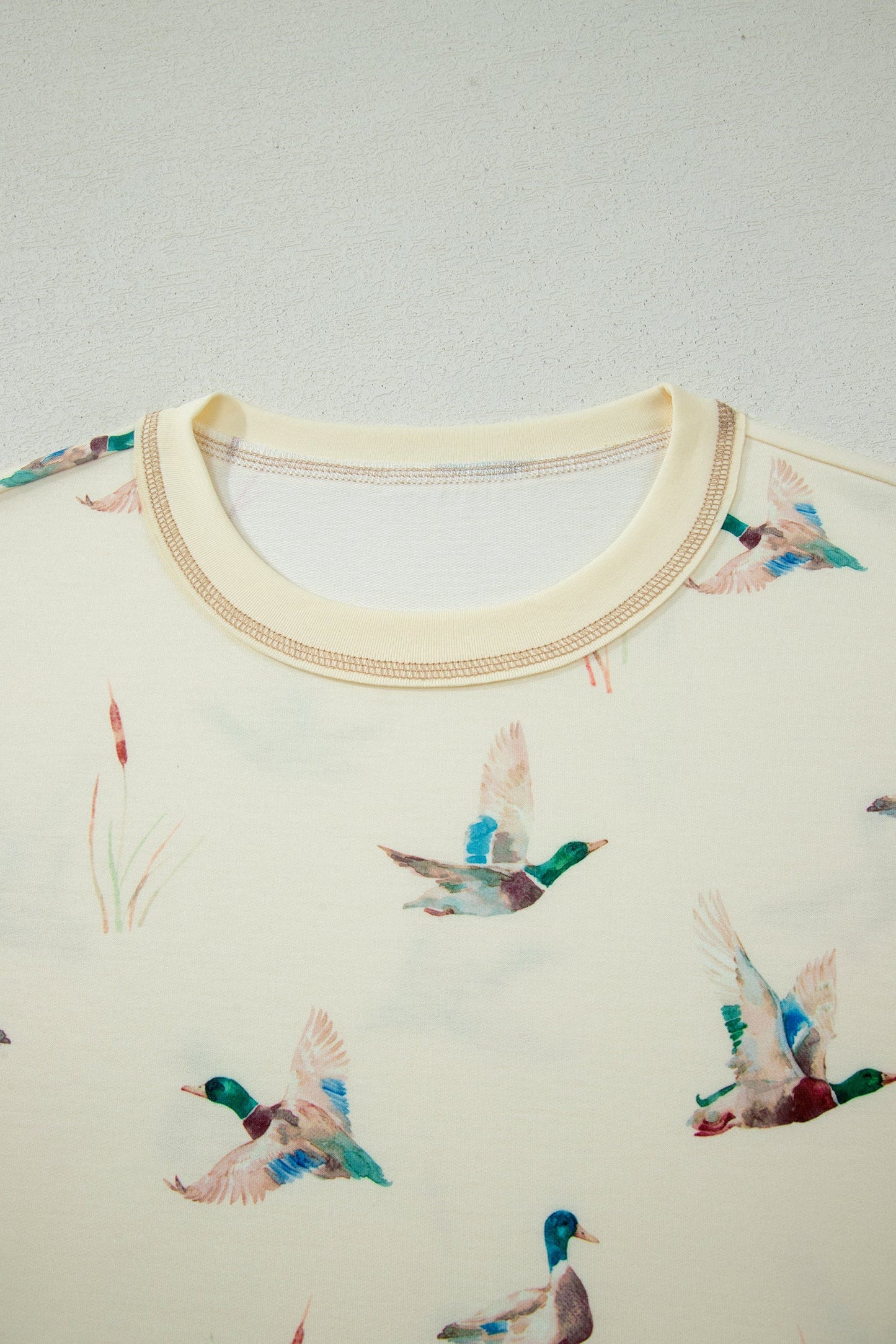 Mallard Duck Oversized Tee & Elastic Shorts Set