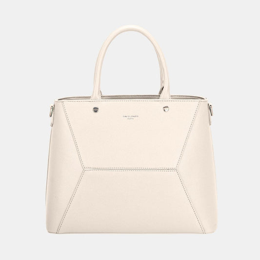 David Jones PU Leather Handbag Creamy White One Size
