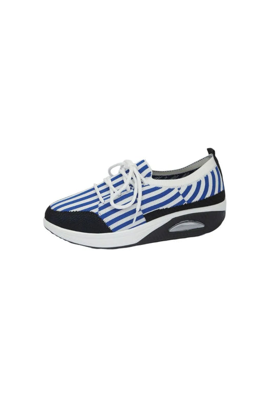 Breathable Mesh Round Toe Athletic Blue