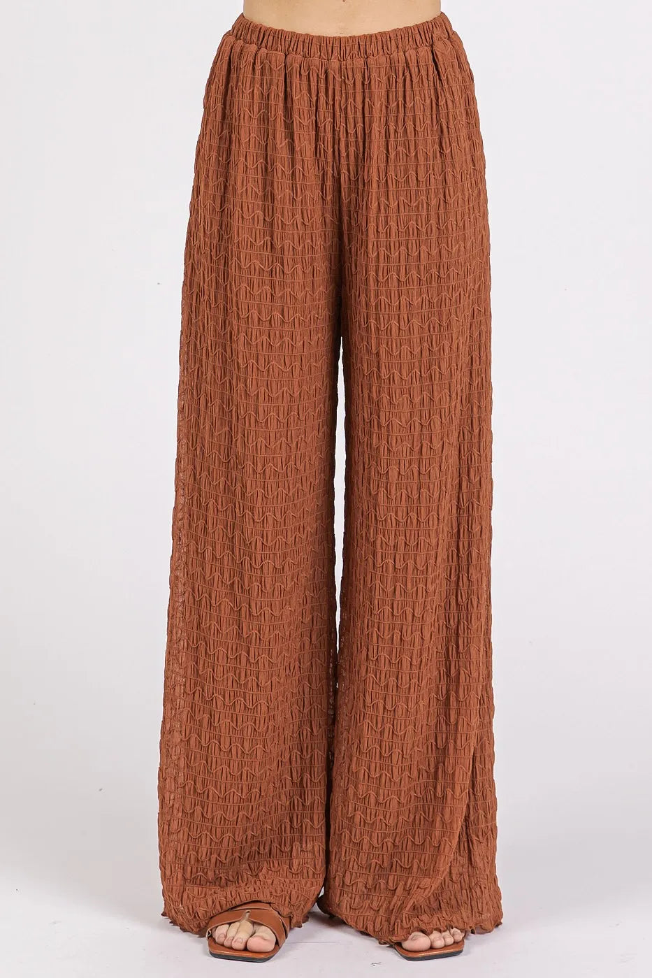 Mittoshop Textured Stretchy Crop Tank and Pants Set