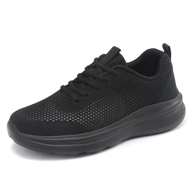 Round Toe Platform Athletic Black