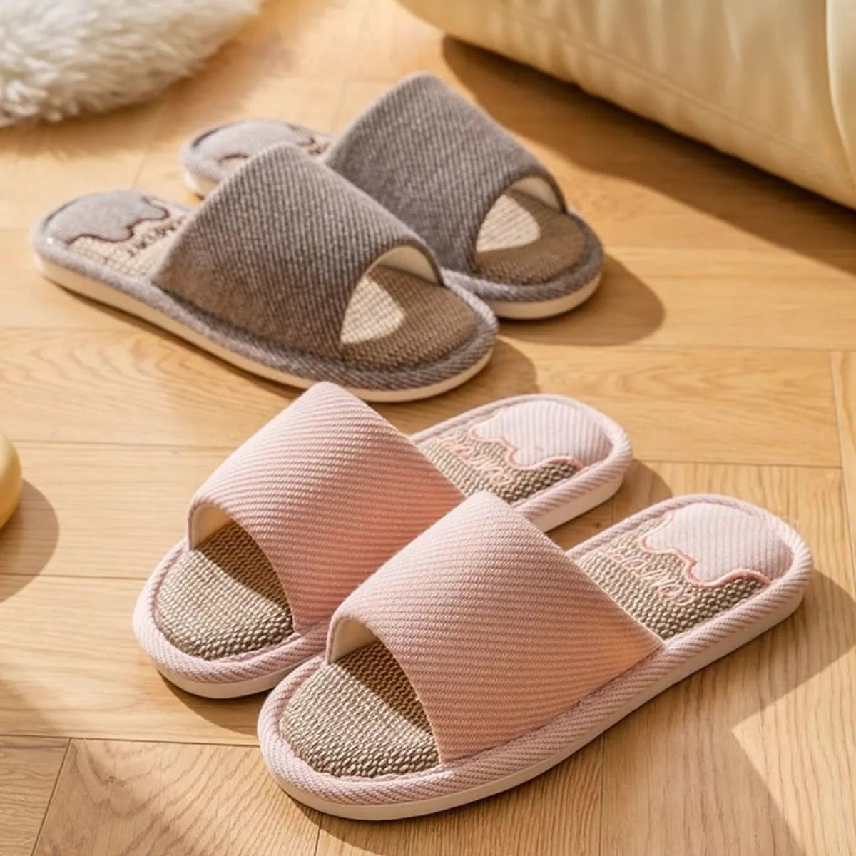 Open Toe Flats Slippers