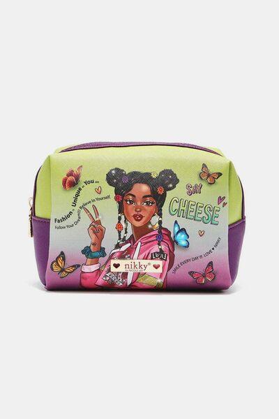 Nicole Lee USA Printed Extra Large Cosmetic Pouch Alyssa Dreams Future One Size