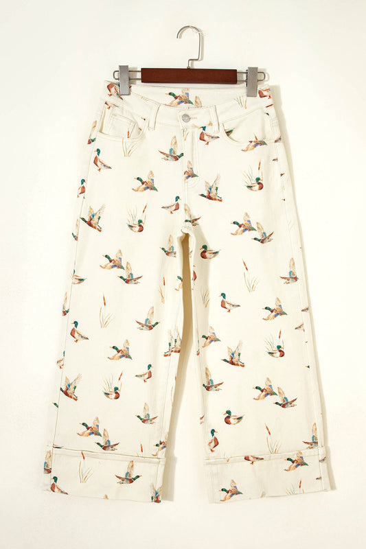 Western Mallard Cuffed Hem Shift Jeans