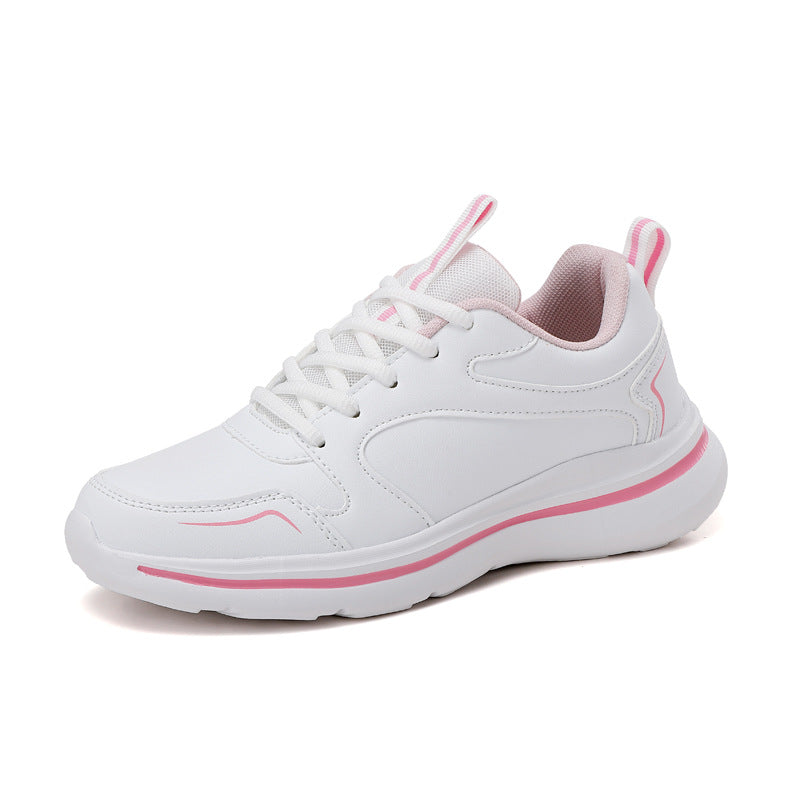 Round Toe Flats Athletic Pink
