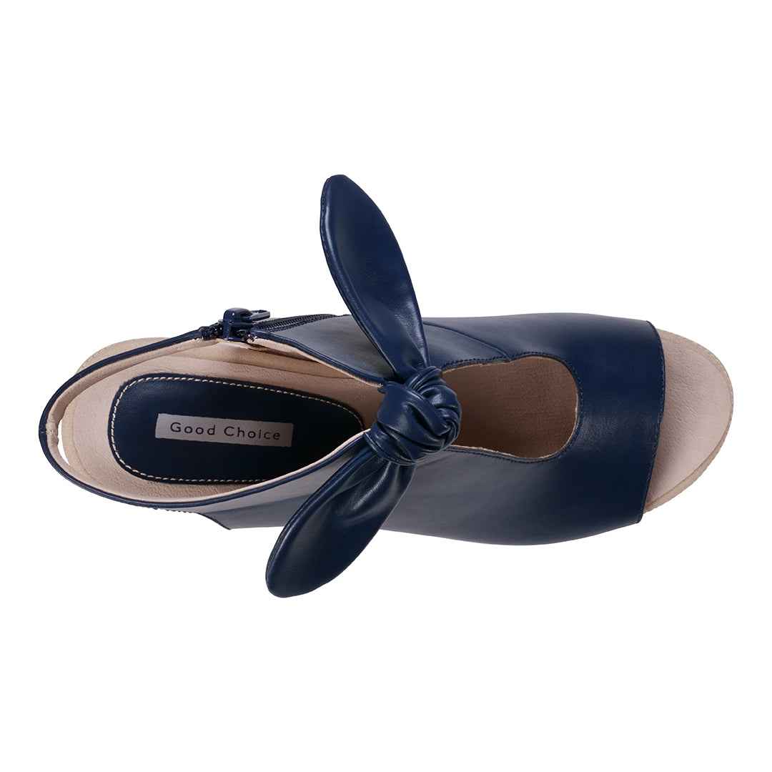 Women's Kimora Navy Heeled Sandals