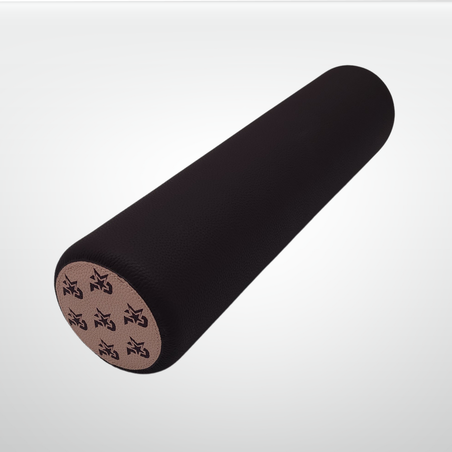 I AM Leather-Wrapped Cork Stretching and Massage Roller Pink