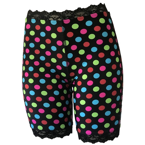Party Pants Bloomers - Multi-Color Dot Bike Shorts