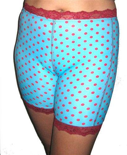Red Hot Aqua Dot Pettipants - Short Bike Shorts