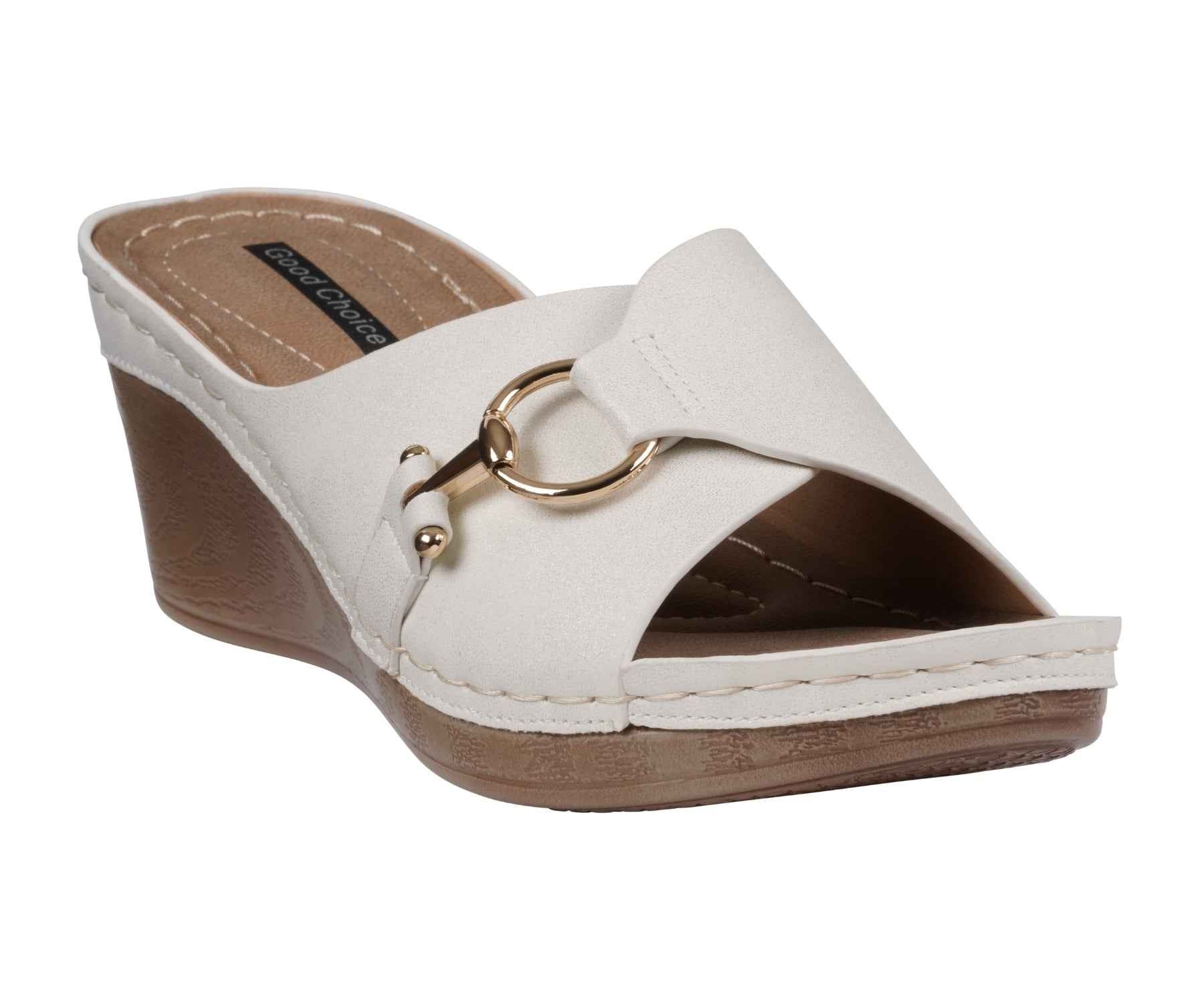 Women's Bay White Wedge Sandals
