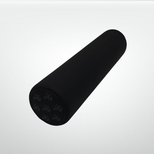 I AM Leather-Wrapped Cork Stretching and Massage Roller Black