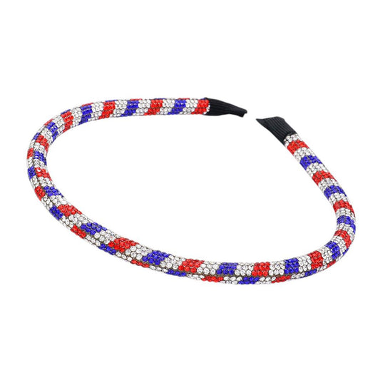 Bling American USA Color Studded Headband