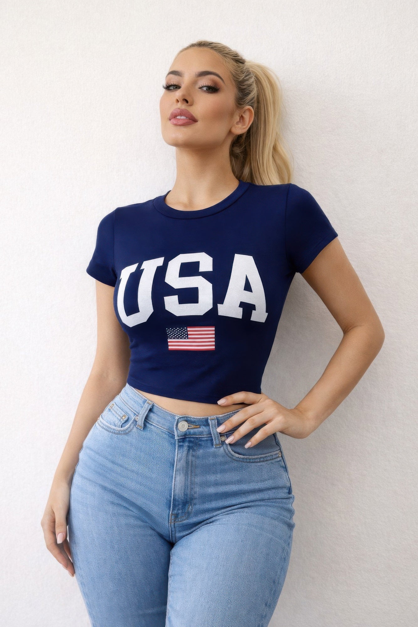 USA Graphic Fitted T-shirt