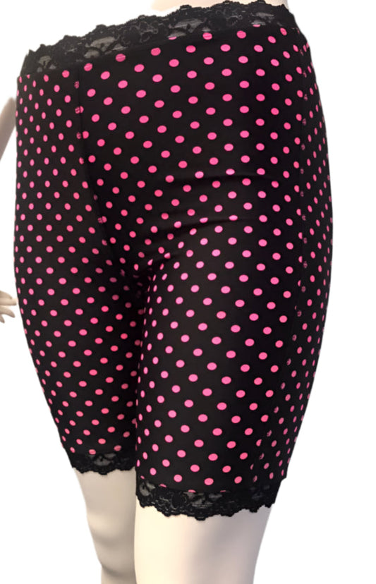 Pinka Dot Black Bloomers - Plus Size
