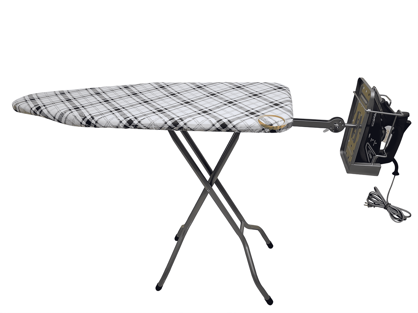 XQiZiT Ironing Board with an Adjustable Iron Holder Stand and Steam-Saving Technology