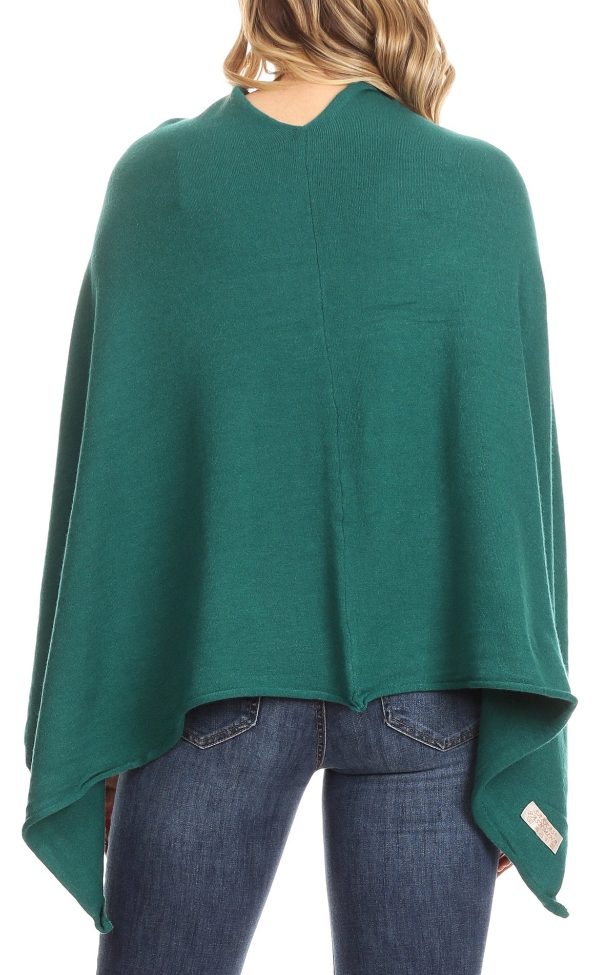 Sakkas Laurel Soft Lightweight Pullover Cape Poncho, One Size