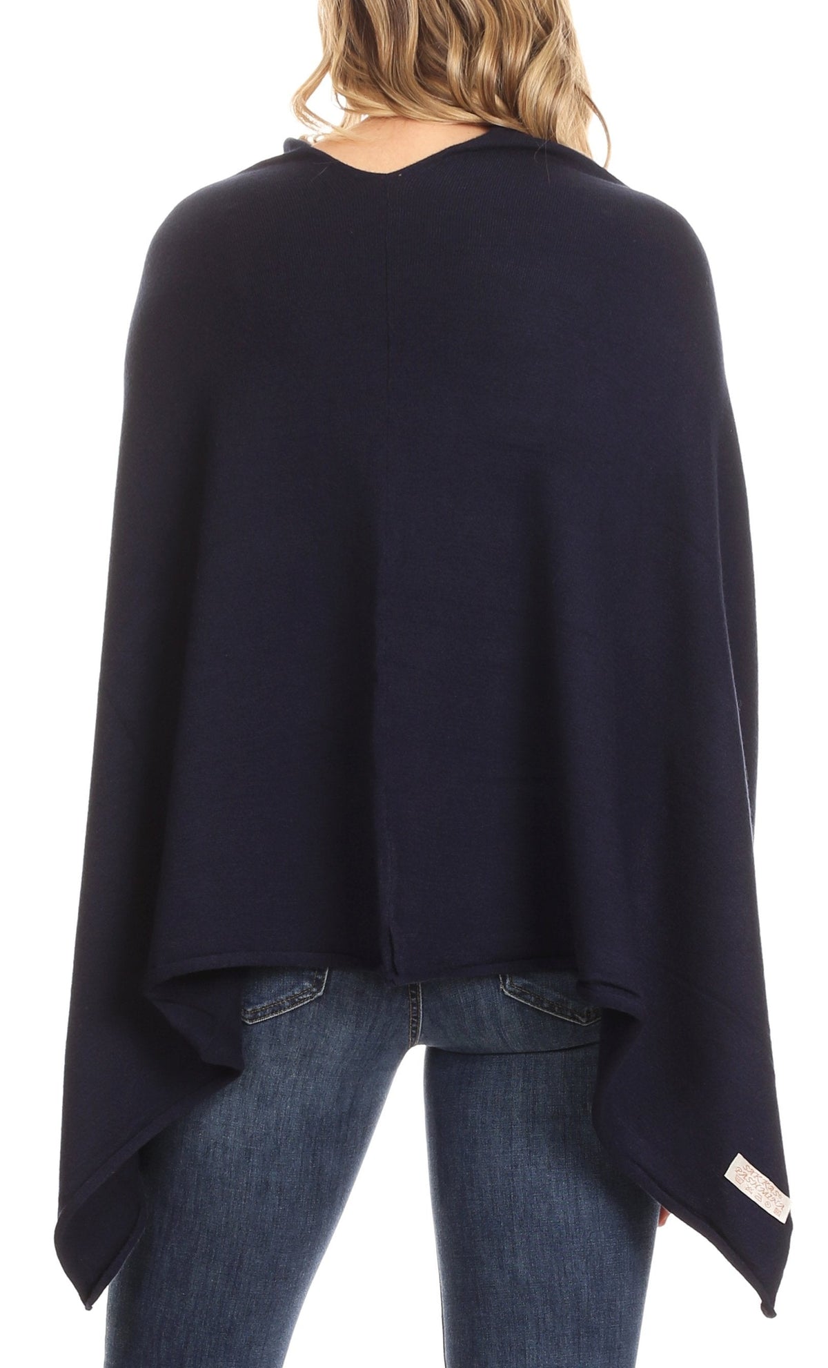 Sakkas Laurel Soft Lightweight Pullover Cape Poncho, One Size