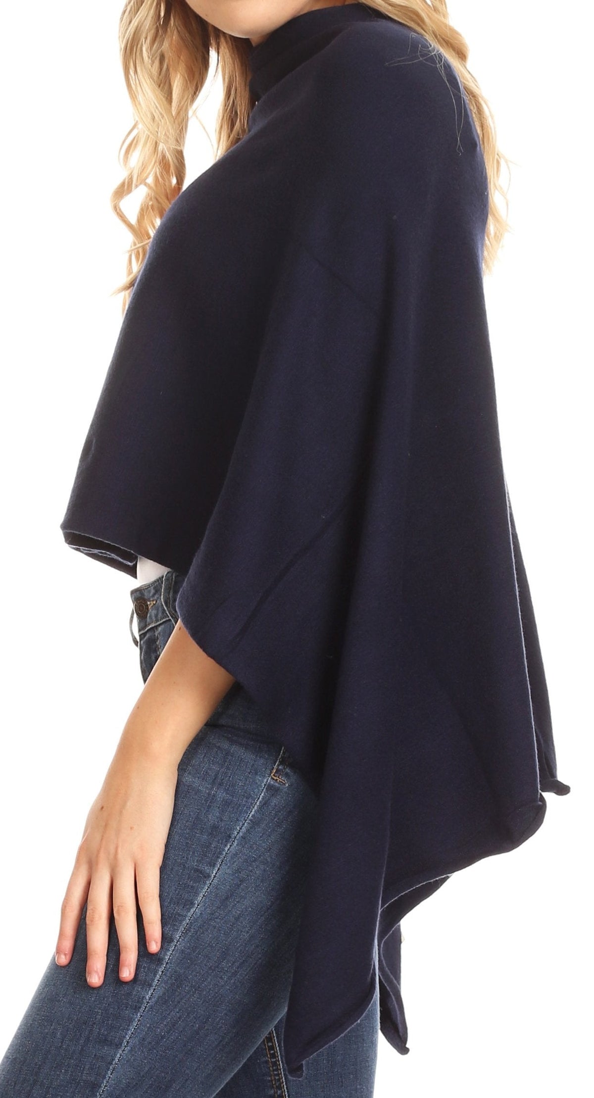 Sakkas Laurel Soft Lightweight Pullover Cape Poncho, One Size
