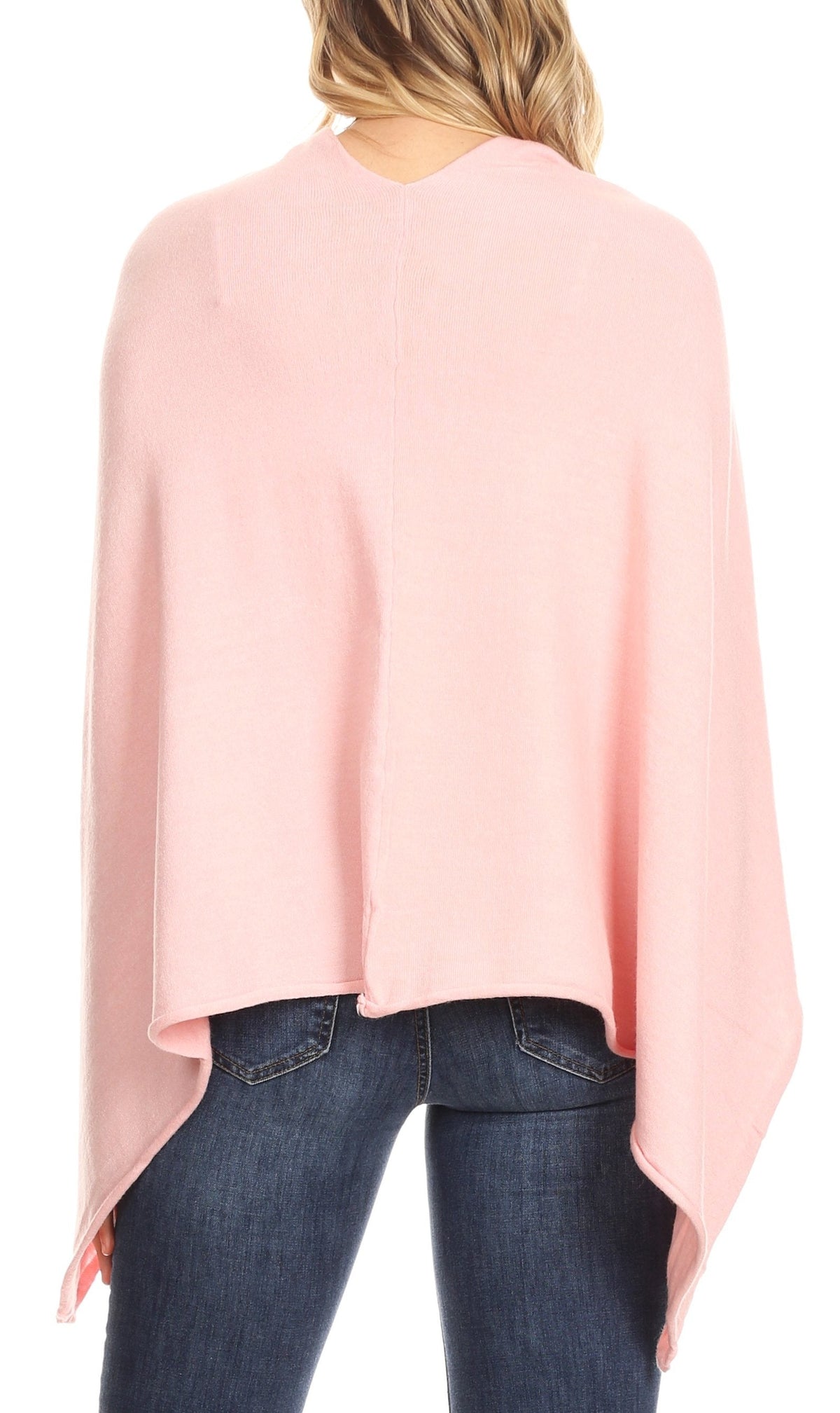 Sakkas Laurel Soft Lightweight Pullover Cape Poncho, One Size