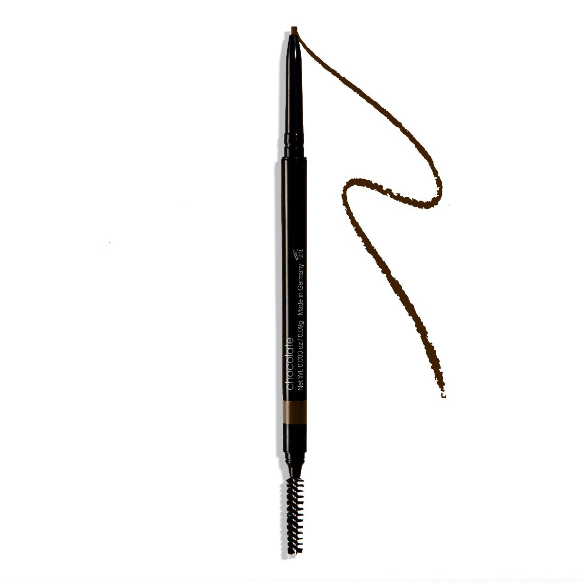 MOST LOVED! MICRO-TIP RETRACTABLE BROW PENCIL, WATERPROOF (6 Shades) Chocolate - Suggested for dark brown hair with warm undertone