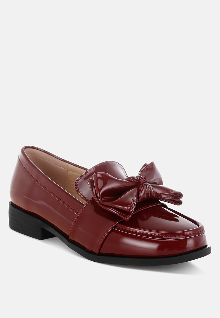ARAMINTA Classic Chunky Bow Loafers