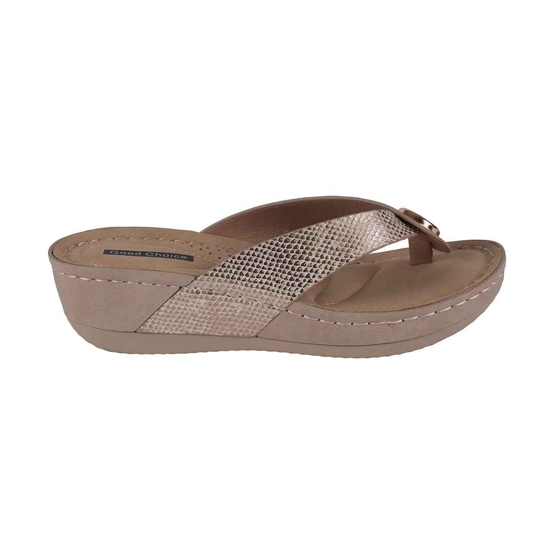 Women's Dafni Gold Wedge Sandals
