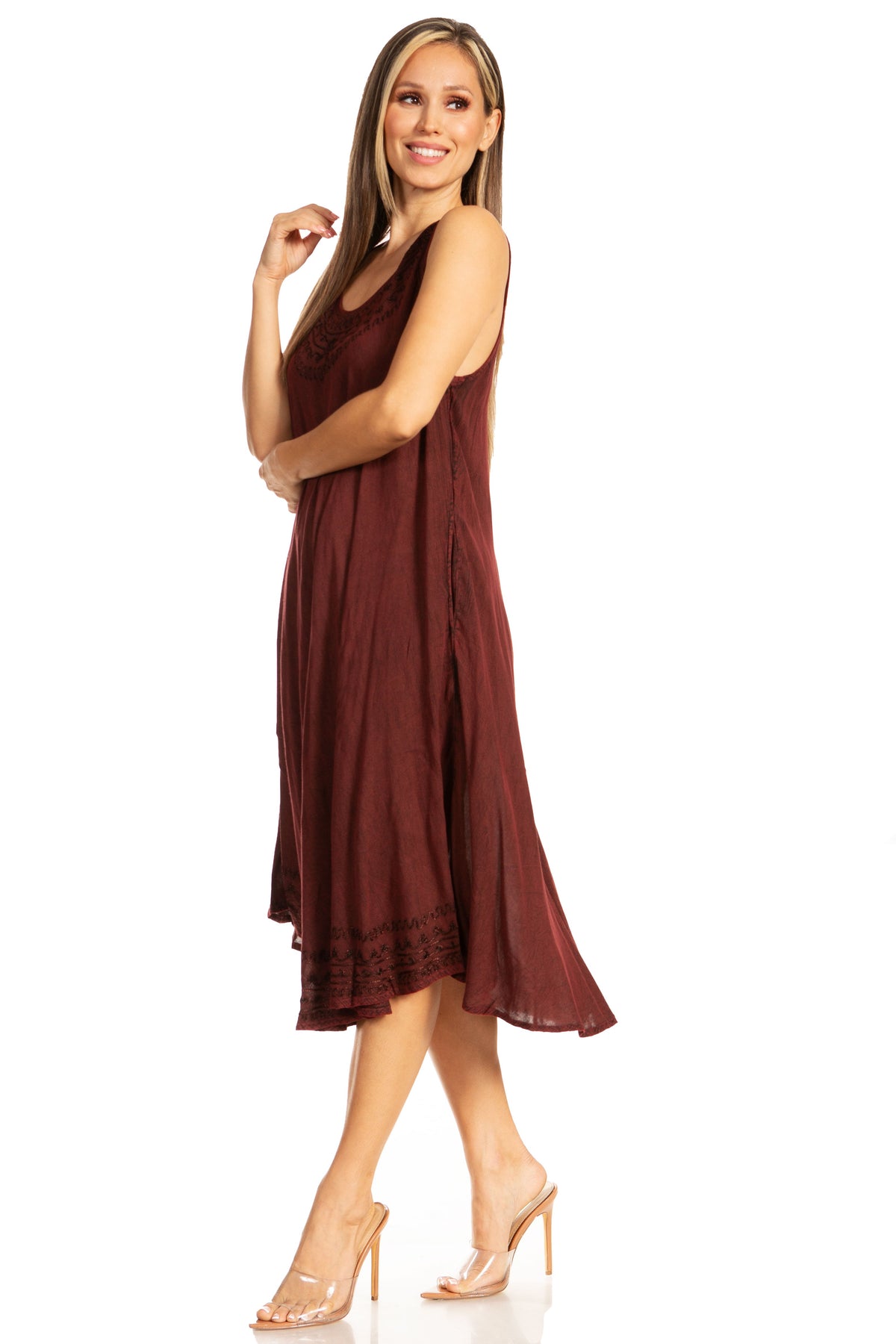 Sakkas Everyday Essentials Caftan Tank Dress / Cover Up