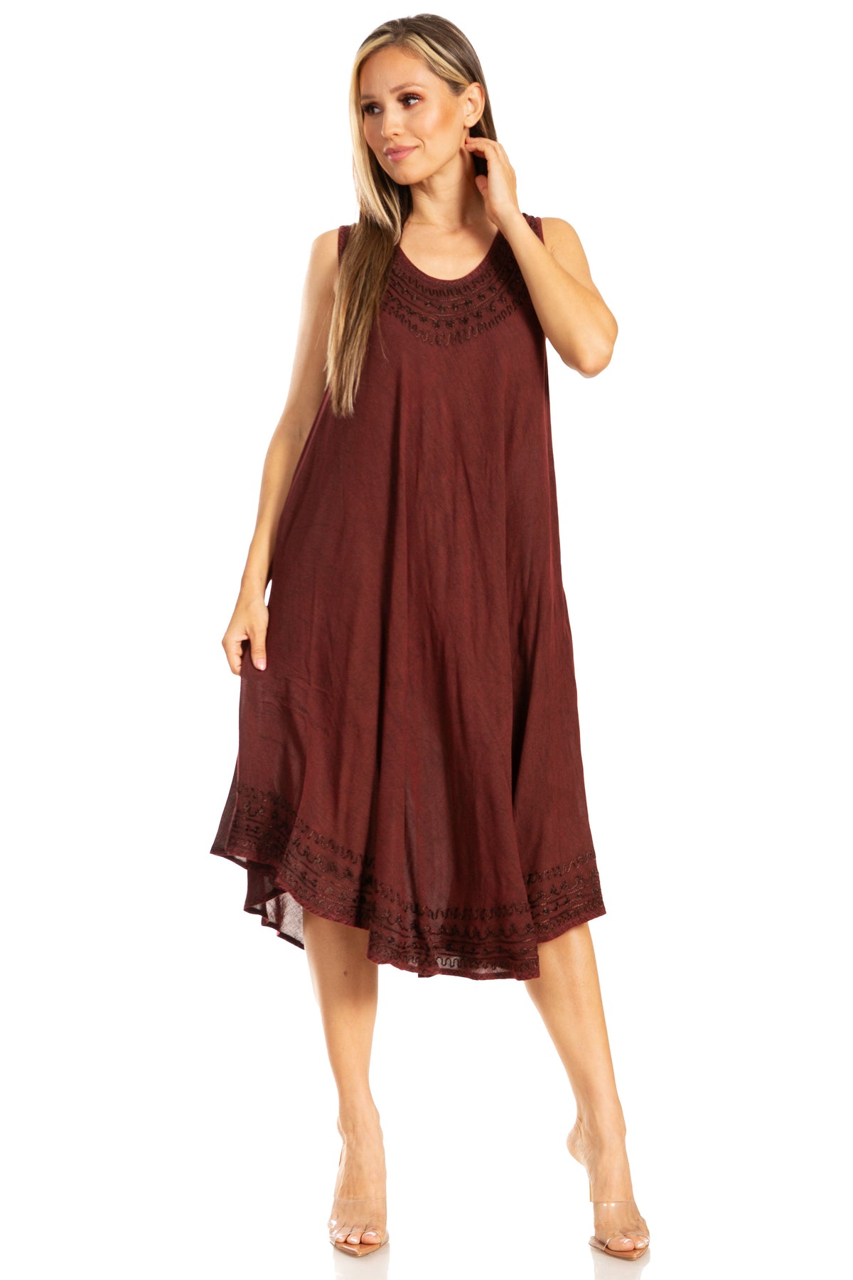 Sakkas Everyday Essentials Caftan Tank Dress / Cover Up