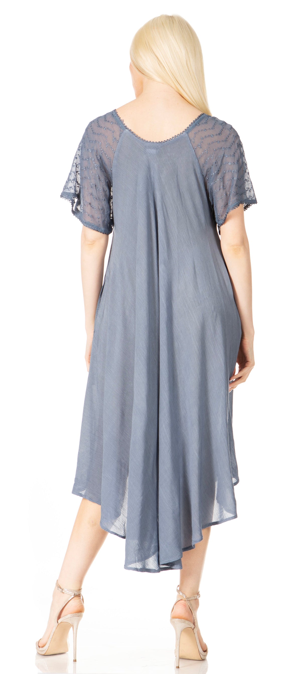 Sakkas Kai Palm Tree Caftan Tank Dress / Cover Up