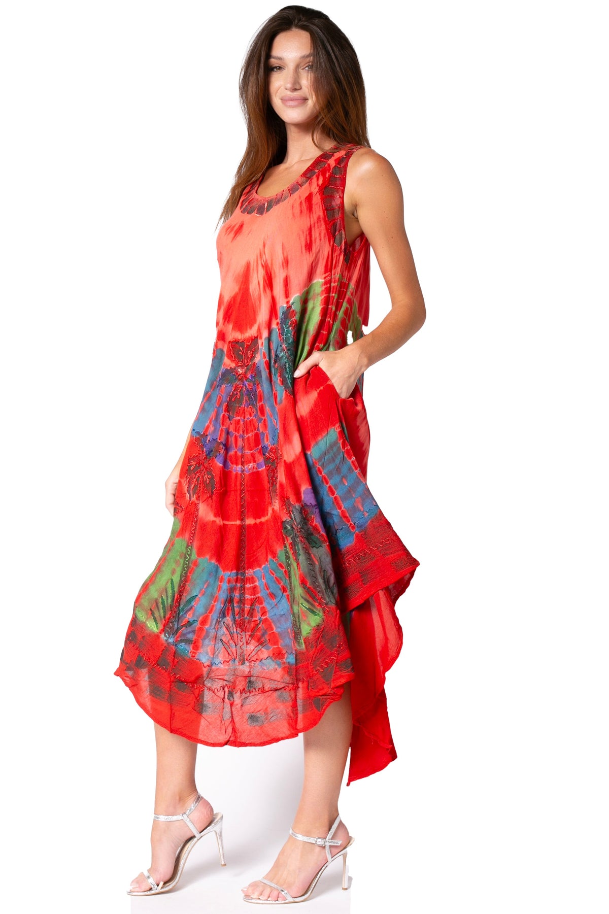 Sakkas Tasanee Caftan Tank Dress / Cover Up