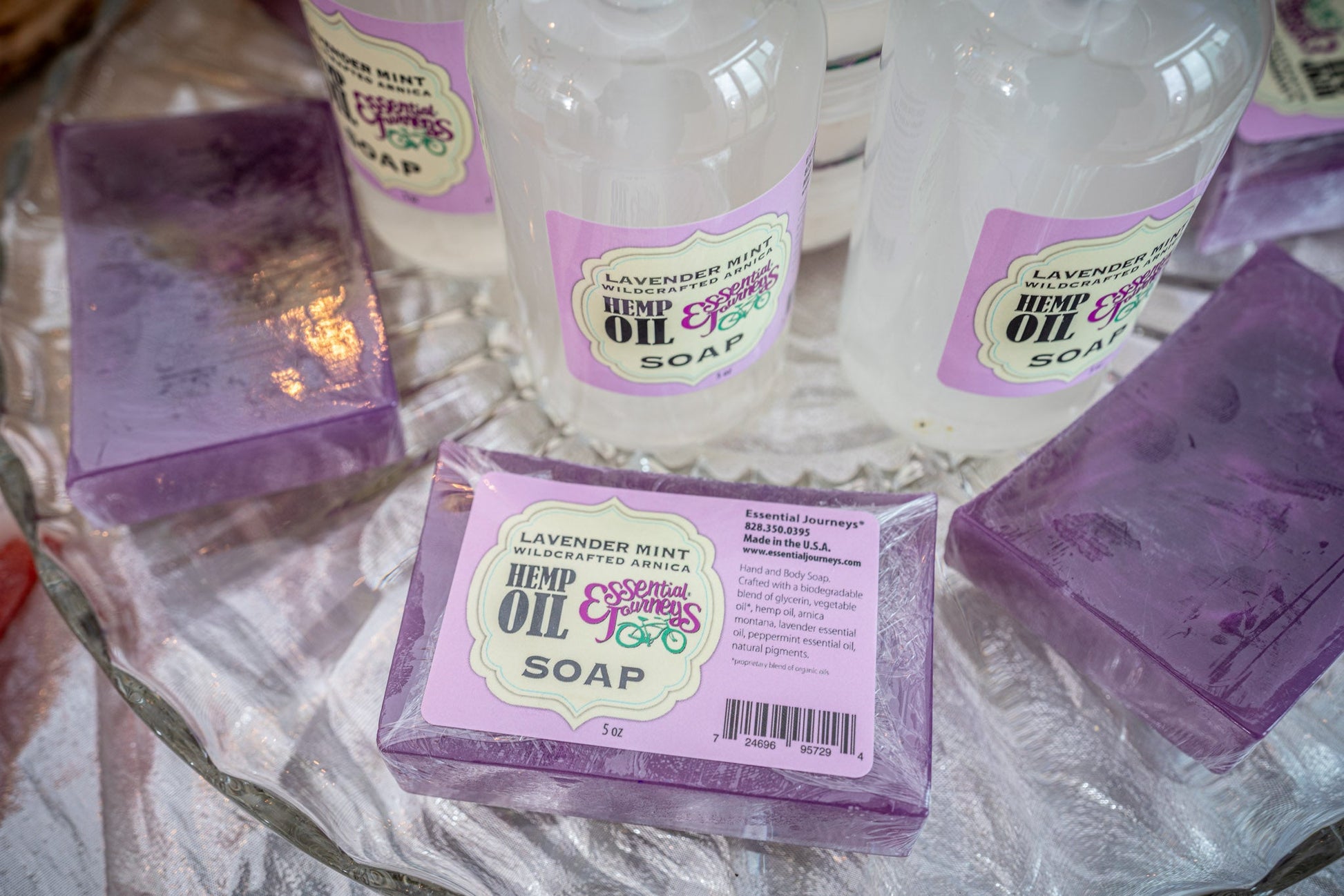 HEMP OIL SOAP 5 oz. ~ LAVENDER MINT