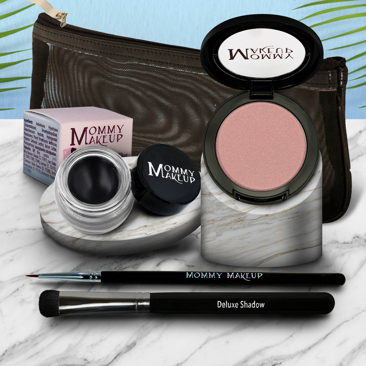 Eye Love It Set | Waterproof Eyeliner + 3-in-1 Color Sugar Cookie - a creamy vanilla with a pink and golden gleam Black Beauty - Pure black