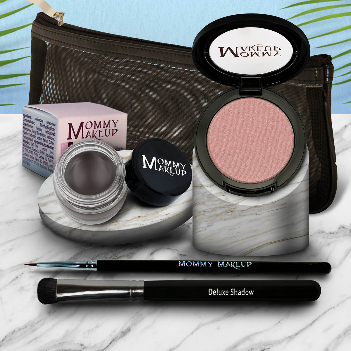 Eye Love It Set | Waterproof Eyeliner + 3-in-1 Color Sugar Cookie - a creamy vanilla with a pink and golden gleam Chocolate Kiss - Deep brown black