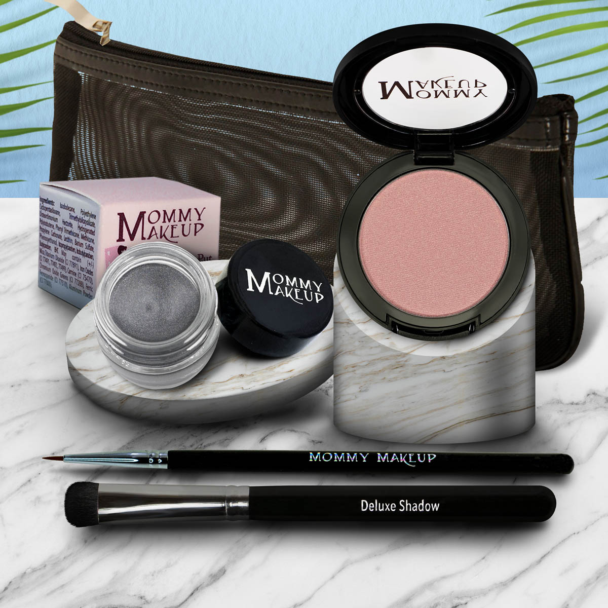 Eye Love It Set | Waterproof Eyeliner + 3-in-1 Color Sugar Cookie - a creamy vanilla with a pink and golden gleam Steel Magnolia - Deep grey with shimmer