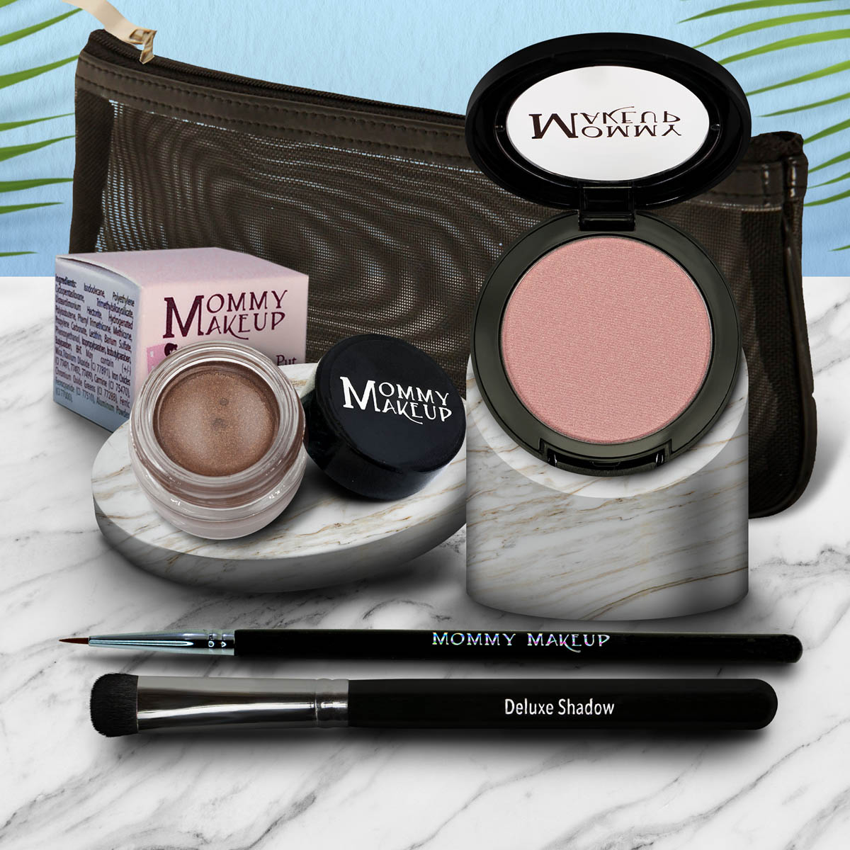 Eye Love It Set | Waterproof Eyeliner + 3-in-1 Color Sugar Cookie - a creamy vanilla with a pink and golden gleam Chocolate Sizzle - Milk chocolate brown with golden shimmer and golden flecks