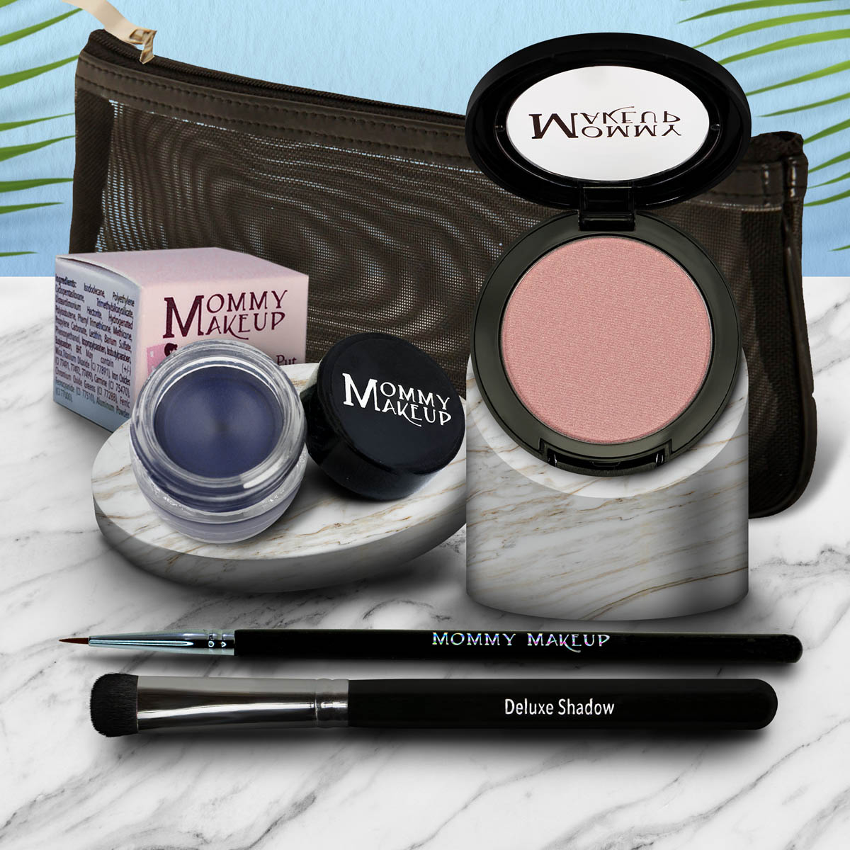 Eye Love It Set | Waterproof Eyeliner + 3-in-1 Color Sugar Cookie - a creamy vanilla with a pink and golden gleam Blue Angel - A Classic Navy Blue
