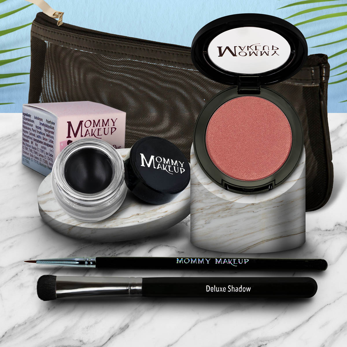 Eye Love It Set | Waterproof Eyeliner + 3-in-1 Color Peach Tartlet - a rosy peach with a golden gleam Black Beauty - Pure black