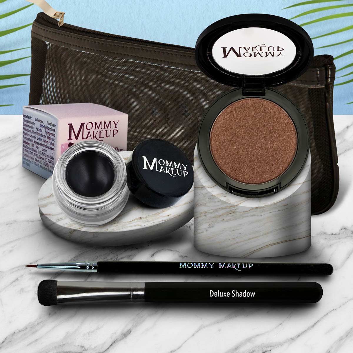 Eye Love It Set | Waterproof Eyeliner + 3-in-1 Color Hot Crossed Bronze - a neutral bronze with sheen Black Beauty - Pure black