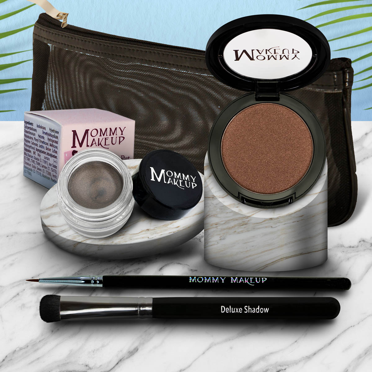 Eye Love It Set | Waterproof Eyeliner + 3-in-1 Color Hot Crossed Bronze - a neutral bronze with sheen Mischievous - Black with green and gold flecks