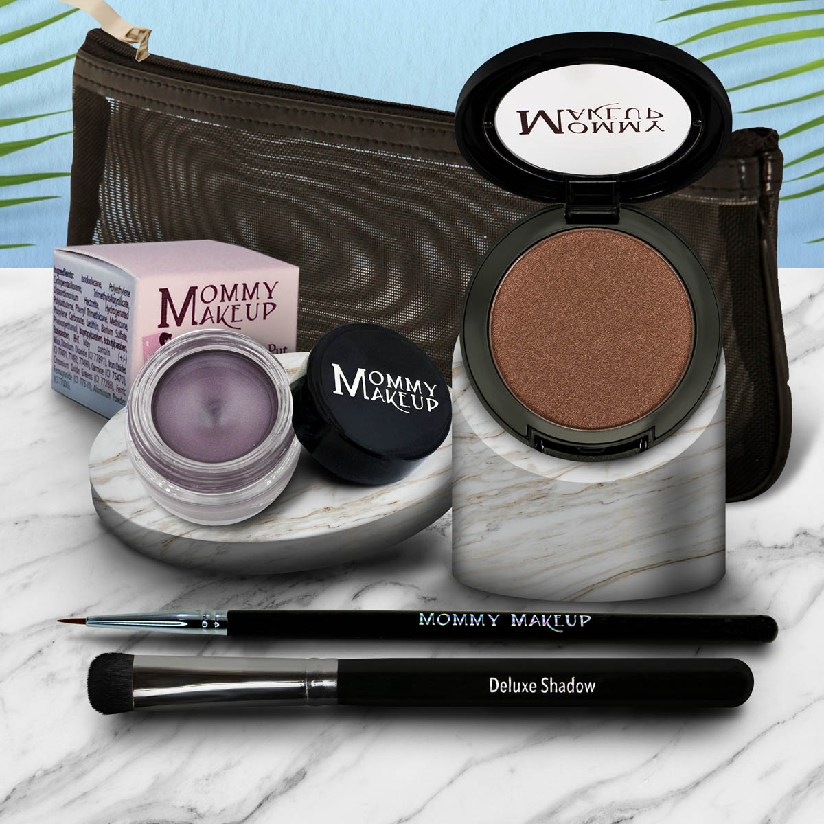 Eye Love It Set | Waterproof Eyeliner + 3-in-1 Color Hot Crossed Bronze - a neutral bronze with sheen Amethyst - Deep eggplant
