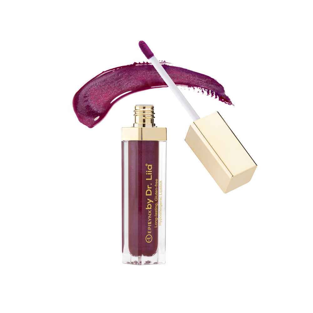 Long-Lasting, Matte Lip Stain 28: Metallic Dark Burgundy
