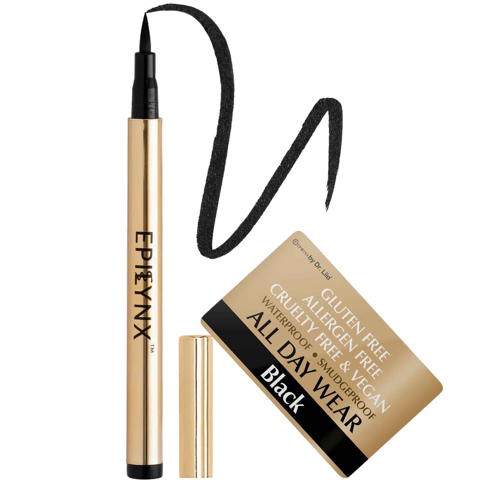 Liquid Eyeliner Pens - Non-Smudge, Waterproof black
